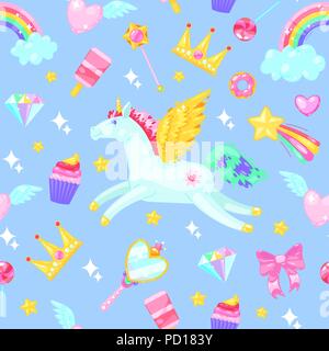 Niedliche nahtlose Muster Stock Vektor