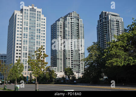 "Bravern" Hochhäuser in der Innenstadt von Bellevue, WA, USA; August 2018 Stockfoto