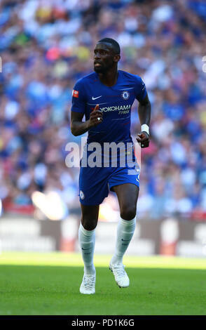 London, Großbritannien. 5. August 2018. Der FA Community Shield zwischen dem FC Chelsea und Manchester City FC, im Wembley Stadion August 5, 2018 Quelle: Paul Marriott/Alamy leben Nachrichten Stockfoto