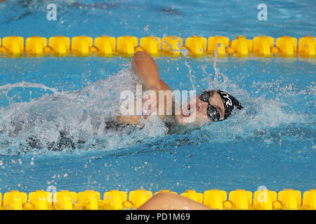 Glasgow, UK. 5. August 2018. Femke Heemskerk (Niederlande) Im 5 200 m Freistil Serie während des Schwimmen Europameisterschaften Glasgow 2018, in Tollcross International Swimming Centre in Glasgow, Großbritannien, 4. Tag, am 5. August 2018 - Foto Laurent Lairys/DPPI Stockfoto