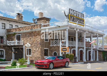 New York, Route 66, Gallup, Hotel El Rancho, abgeschlossen 1937 Stockfoto