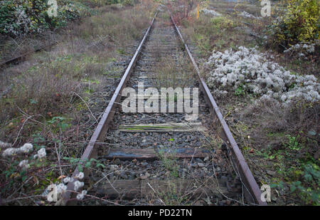 Rail Track abgebrochen Stockfoto