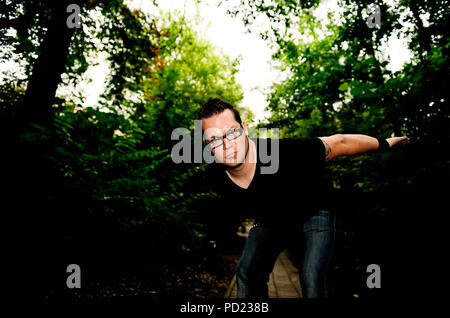 Stand-up-Comedian Alex Agnew in Antwerpen (Belgien, 08/07/2009) Stockfoto