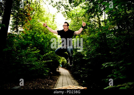 Stand-up-Comedian Alex Agnew in Antwerpen (Belgien, 08/07/2009) Stockfoto