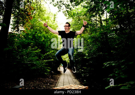 Stand-up-Comedian Alex Agnew in Antwerpen (Belgien, 08/07/2009) Stockfoto