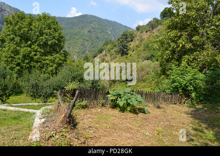 Kovatchevitca Village-Museum, Rhodopen Gebirge Stockfoto