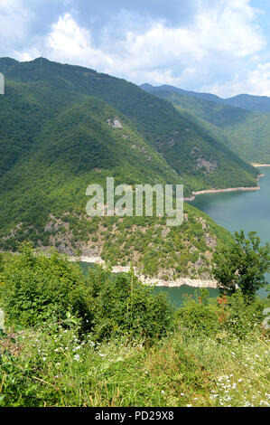 Vacha Reservoir, Devin, Gemeinde, Süd Bulgarien Stockfoto