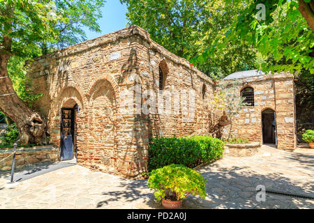 Das Haus der Jungfrau Maria (meryemana), geglaubt, der letzte Wohnsitz von Maria in Ephesus, Izmir, Türkei Stockfoto