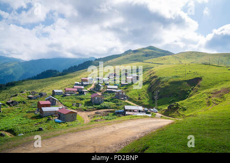 Gito Plateau Häuser Rize Blacksea Camlihemsin in der Türkei Stockfoto