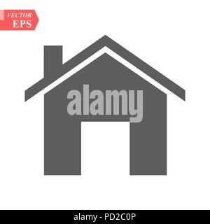 Home Symbol Vektor, solide Logo, Symbol auf weißem, Pixel, perfekte Symbol Abbildung isoliert Stock Vektor