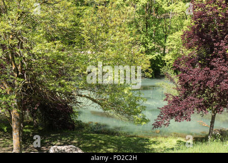Geburt des Ebro in El Astillero, Cantabrial, Spanien Stockfoto
