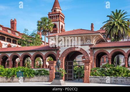 Flagler College im historischen Zentrum von St. Augustine, Florida. (USA) Stockfoto