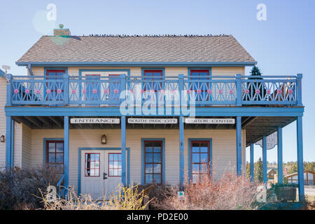 Besucherzentrum der historischen South Park City an Fairplay, Colorado Stockfoto