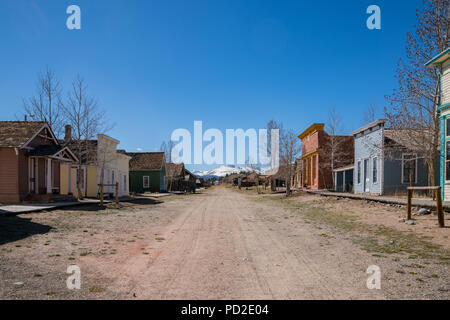Die historischen South Park City an Fairplay, Colorado Stockfoto