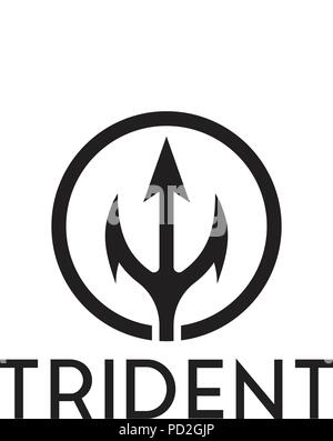 Satz von Trident logo Inspiration template Vector Stock Vektor