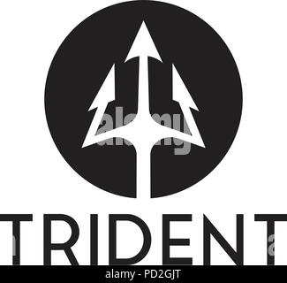 Satz von Trident logo Inspiration template Vector Stock Vektor