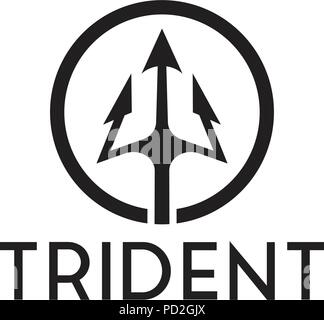 Satz von Trident logo Inspiration template Vector Stock Vektor