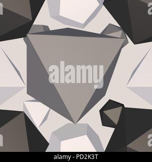 Moderne polygon Struktur Dekoration. Vector Illustration. Nahtlose Muster. Stock Vektor