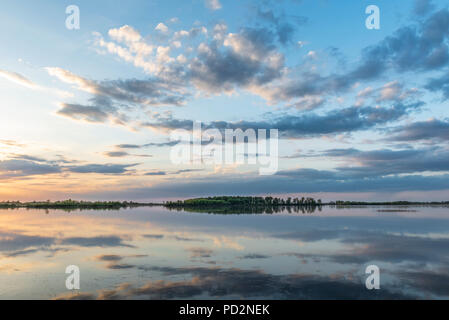 Sonnenuntergang, Crex wiesen Wildlife Management Area, WI, USA, von Dominique Braud/Dembinsky Foto Assoc Stockfoto