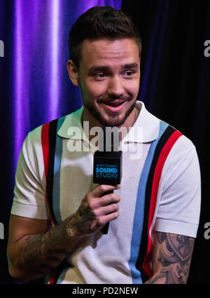 Bala Cynwyd, PA, USA. 18 Juni, 2018. Englisch Singer-Songwriter Liam Payne Visits Q102 Performance Theater. Stockfoto