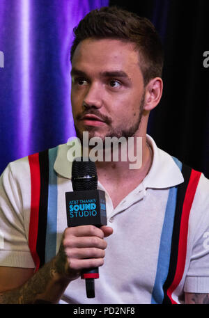 Bala Cynwyd, PA, USA. 18 Juni, 2018. Englisch Singer-Songwriter Liam Payne Visits Q102 Performance Theater. Stockfoto