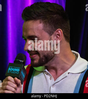 Bala Cynwyd, PA, USA. 18 Juni, 2018. Englisch Singer-Songwriter Liam Payne Visits Q102 Performance Theater. Stockfoto