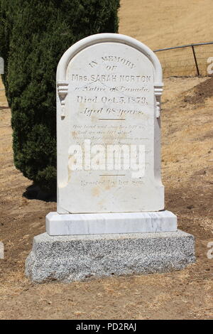 Rose Hill Friedhof, Black Diamond Mines Regional Preserve, Antioch, Kalifornien Stockfoto