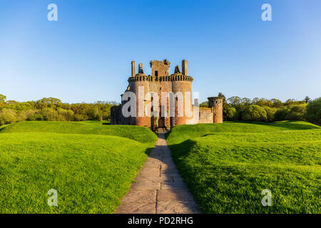 Caerlaverock Castle Ruine Stockfoto