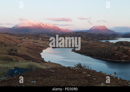 Loch Inchard auf Sutherland Küste, North West Highlands Stockfoto