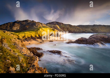 Mord Loch Strand, Bucht, Boyeeghter Melmore, Donegal, Irland Stockfoto