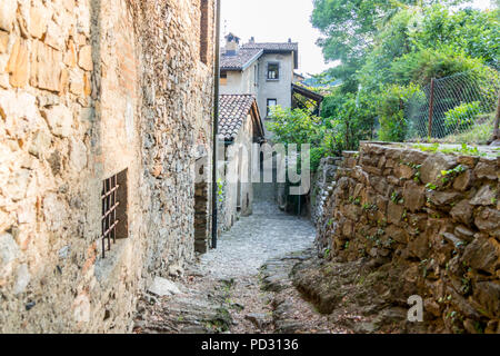 Traditionelle alte kleine, Schweizer Dorf Stadt, Origlio, Tessin, Schweiz Stockfoto