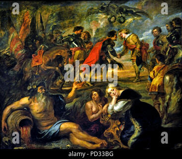 Von Peter Paul Rubens (1577 - 1640) Belgien Flandern Belgien (die Schlacht von Nördlingen 1634 während des Dreißigjährigen Krieges, der Römisch-katholischen Kaiserlichen Armee von 15.000 spanische Soldaten gestärkt, gewann einen vernichtenden Sieg über die protestantischen Armeen von Schweden und ihre Verbündeten German-Protestant (Heilbronn Alliance). ) Stockfoto