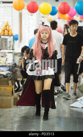 Shenyan, Shenyan, China. 6 Aug, 2018. Shenyang, China - Cosplayer bei der 4. China International Cartoon & Animation Festival in Shenyang, Provinz Liaoning im Nordosten Chinas. Credit: SIPA Asien/ZUMA Draht/Alamy leben Nachrichten Stockfoto