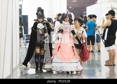 Shenyan, Shenyan, China. 6 Aug, 2018. Shenyang, China - Cosplayer bei der 4. China International Cartoon & Animation Festival in Shenyang, Provinz Liaoning im Nordosten Chinas. Credit: SIPA Asien/ZUMA Draht/Alamy leben Nachrichten Stockfoto