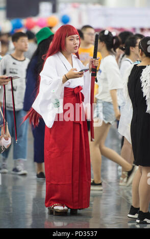 Shenyan, Shenyan, China. 6 Aug, 2018. Shenyang, China - Cosplayer bei der 4. China International Cartoon & Animation Festival in Shenyang, Provinz Liaoning im Nordosten Chinas. Credit: SIPA Asien/ZUMA Draht/Alamy leben Nachrichten Stockfoto