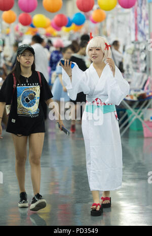 Shenyan, Shenyan, China. 6 Aug, 2018. Shenyang, China - Cosplayer bei der 4. China International Cartoon & Animation Festival in Shenyang, Provinz Liaoning im Nordosten Chinas. Credit: SIPA Asien/ZUMA Draht/Alamy leben Nachrichten Stockfoto