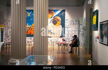 Kann das Spielzeug mit Euch. Star Wars Spielzeug und Filmen Ausstellung im Neuen Museum, Leicester entfernt. Stockfoto