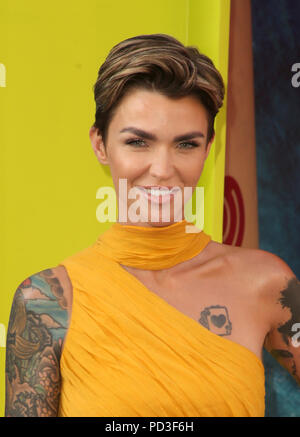 Hollywood, CA, USA. August 2018. 6. August 2018 - Hollywood, Kalifornien - Ruby Rose. Warner Bros Pictures and Gravity Pictures Premiere von „The Meg“ im TCL Chinese Theatre IMAX. Foto: Faye Sadou/Admedia Stockfoto