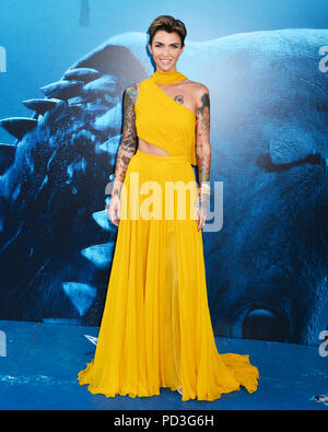 Ruby Rose 025 besucht die Premiere von Warner Bros. Bilder und Schwerkraft Bilder 'Premiere der "Meg" auf August 06, 2018 in Hollywood, Kalifornien Stockfoto
