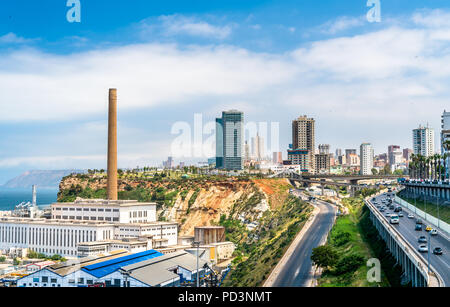 Boulevard in Oran, einem großen algerischen Stadt Stockfoto