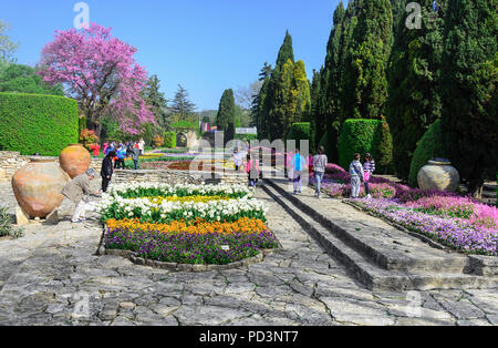 Botanischer Garten der rumänischen Königin, Balchik, Bulgarien. Stockfoto