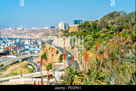 Boulevard in Oran, einem großen algerischen Stadt Stockfoto