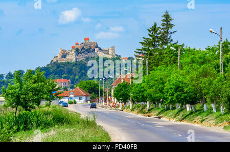 Rupea/Reps Festung, Siebenbürgen, Rumänien: Street View der mittelalterlichen Festung der Stadt in Siebenbürgen historische Region von Rumänien, Osteuropa Stockfoto