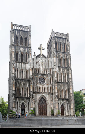 St. Josephs Kathedrale von Hanoi Stockfoto