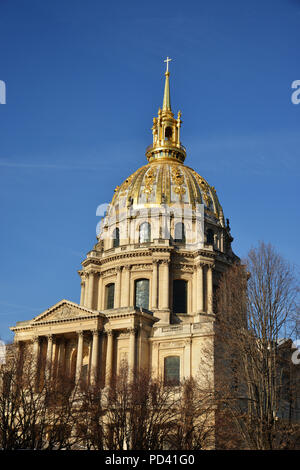 PARIS - FRANKREICH - Januar 19,2017: Hotel des Invalides, ist ein Komplex von Gebäuden im 7. arrondissement von Paris, Frankreich Stockfoto