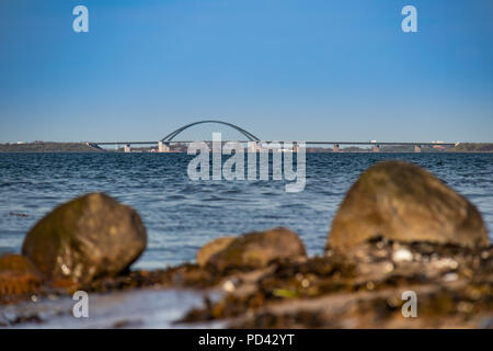 Fehmarn Sound Bridge, Ansicht von Flensburg, Schleswig-Holstein, Deutschland Stockfoto