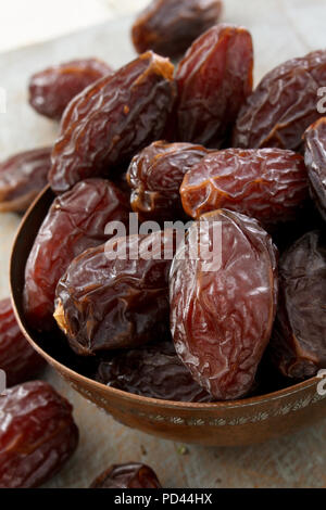 Getrocknete Datteln vorbereitet Stockfoto