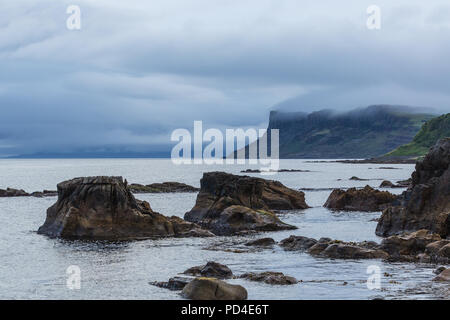 Pfannen Felsen und faire Kopf, Ballycastle, Co Antrim, Nordirland Stockfoto