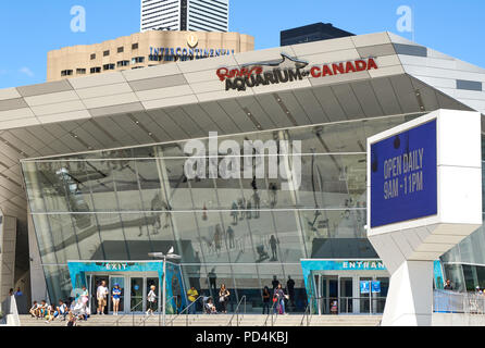 TORONTO, KANADA - 15. JULI 2018: Blick auf Toronto Aquarium. Ripley's Aquarium von Kanada ist eine öffentliche Aquarium in Toronto, Ontario, Kanada. Stockfoto