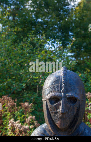 Ein waymarker auf dem Meridian in der Wyre Forest, Worcestershire, England Stockfoto